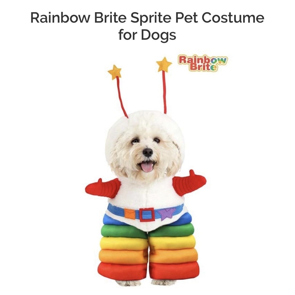 Rainbow Brite Pet Costume Small